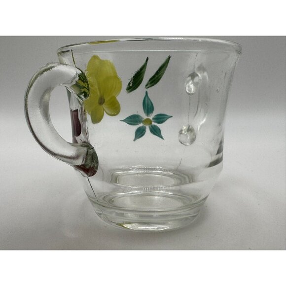 Vintage Bartlett Collins Sugar Bowl Yellow Teal Brown Flowers Gay Fad 50s Vtg - Picture 3 of 4